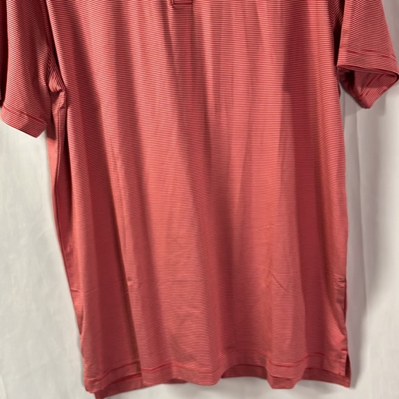 🛍 6 for $35 • Chase 54 Red & White Striped Golf Polo Shirt - Picture 6 of 16